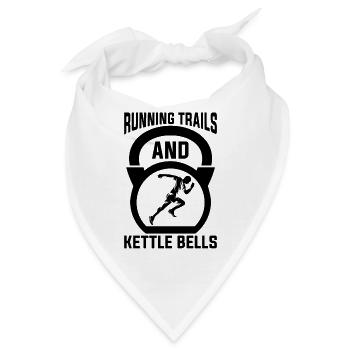Running Trails And Marathoner Trail Runner - Bandana - Weiß - Vorne