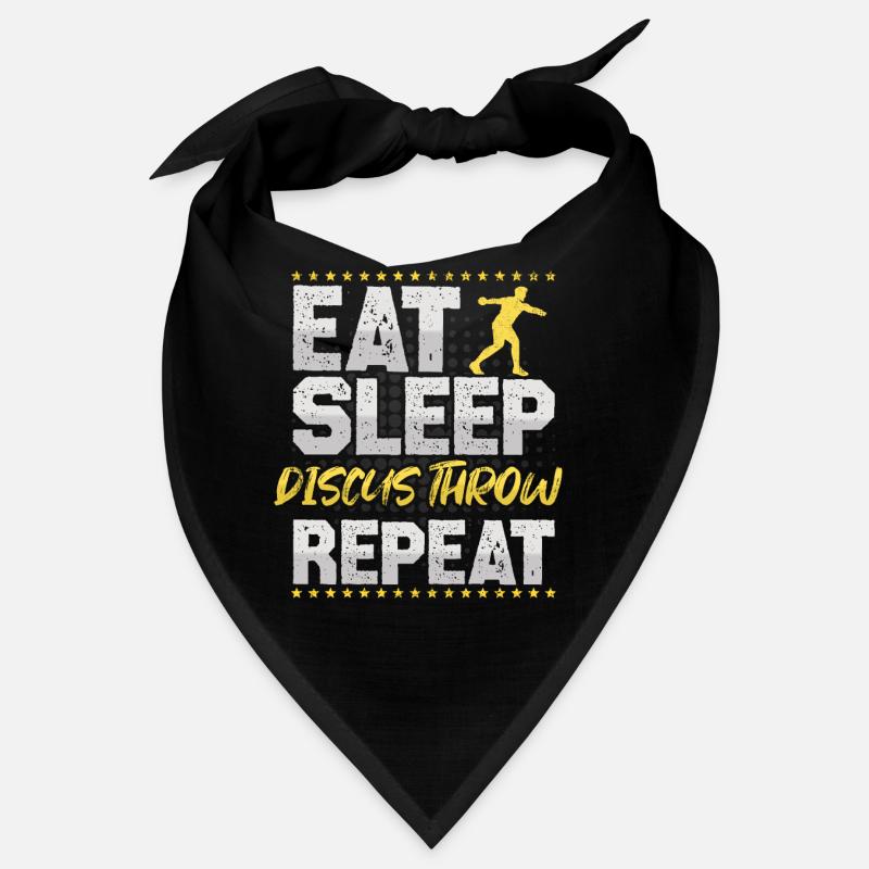 Diskus werfen Eat Sleep Repeat Diskus Diskus Bandana