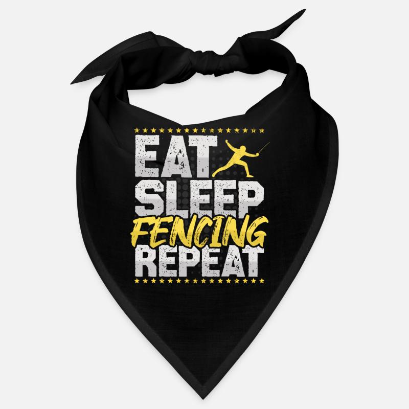 Fechten Eat Sleep Repeat Schwertkampf Schwerter Bandana