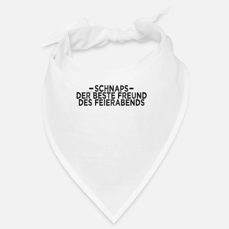 Schnaps Feierabend Spruch Bandana