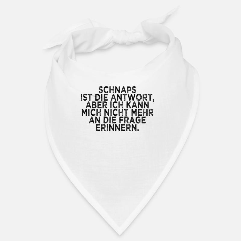 lustiger Schnaps Spruch Bandana