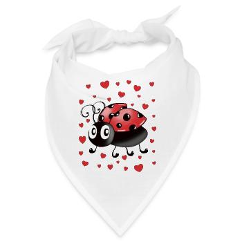MARIENKÄFER OUTFIT - Bandana - Weiß - Vorne