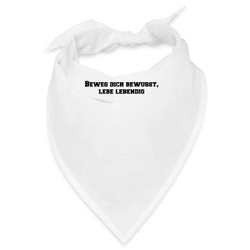 Pilates - Beweg dich bewusst, lebe lebendig - Bandana - Weiß - Vorne