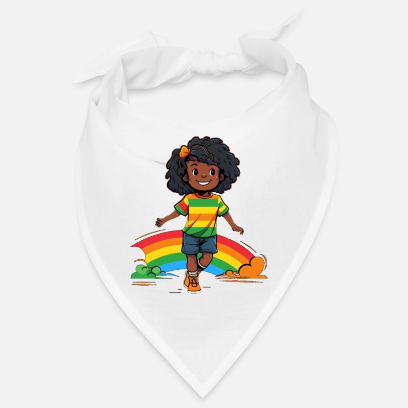 Vibrant Rainbow Kids Design Bandana