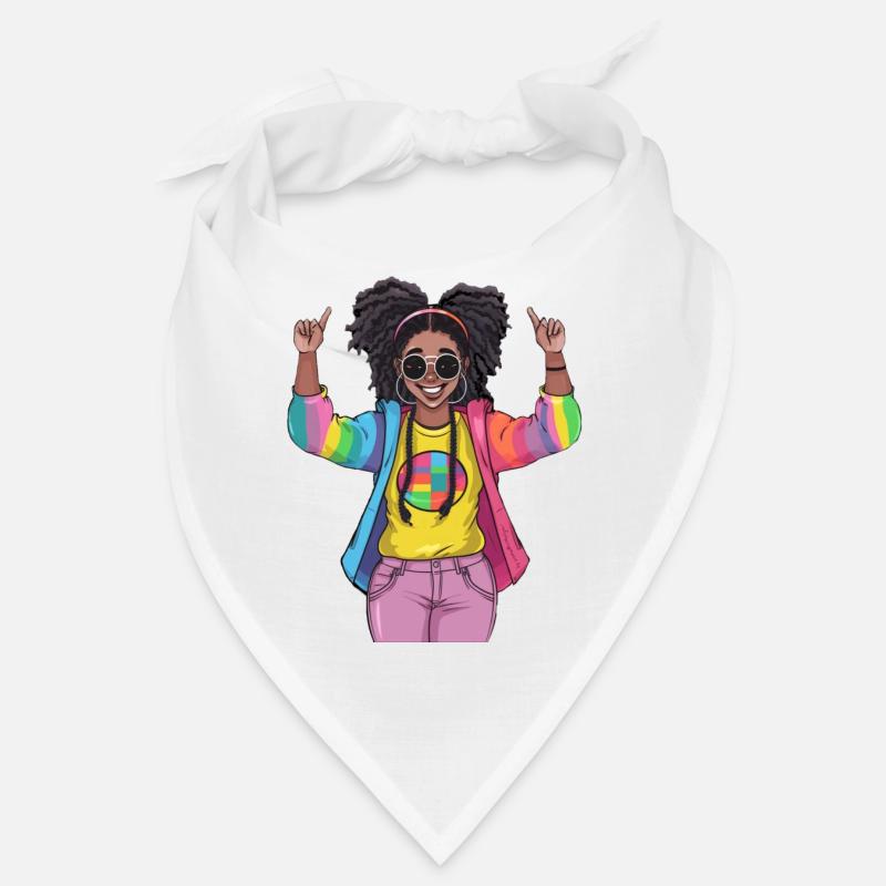 Bunte Regenbogen Freundschaftsdesign Bandana
