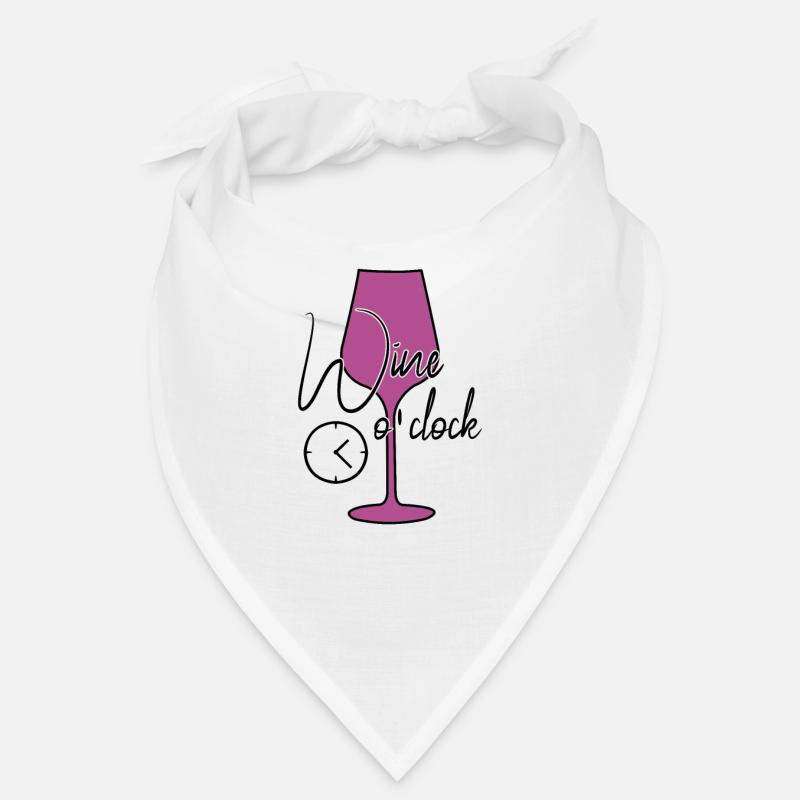Wine time funny saying Bandana