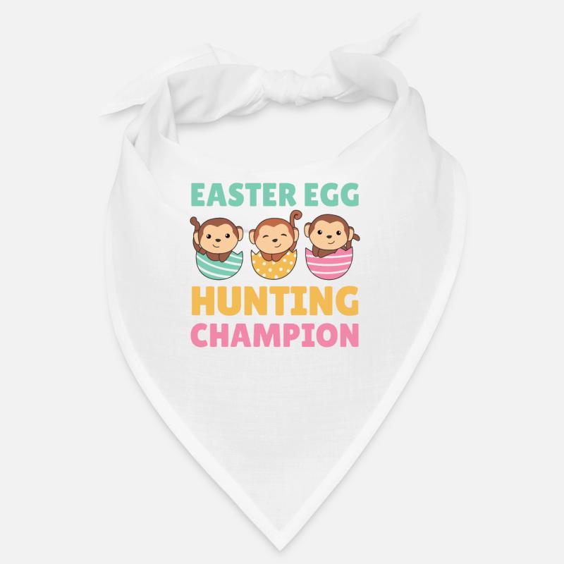 cute monkeys at Easter with Easter eggs monkey Bandana