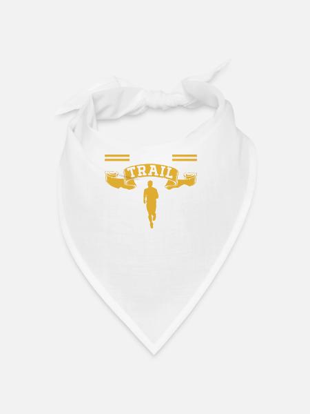 J’adore le trail running course coureur trail running - Bandana - blanc - Devant