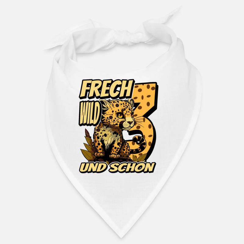 3. Kindergeburtstags Party Leopard Wild und Frech Bandana