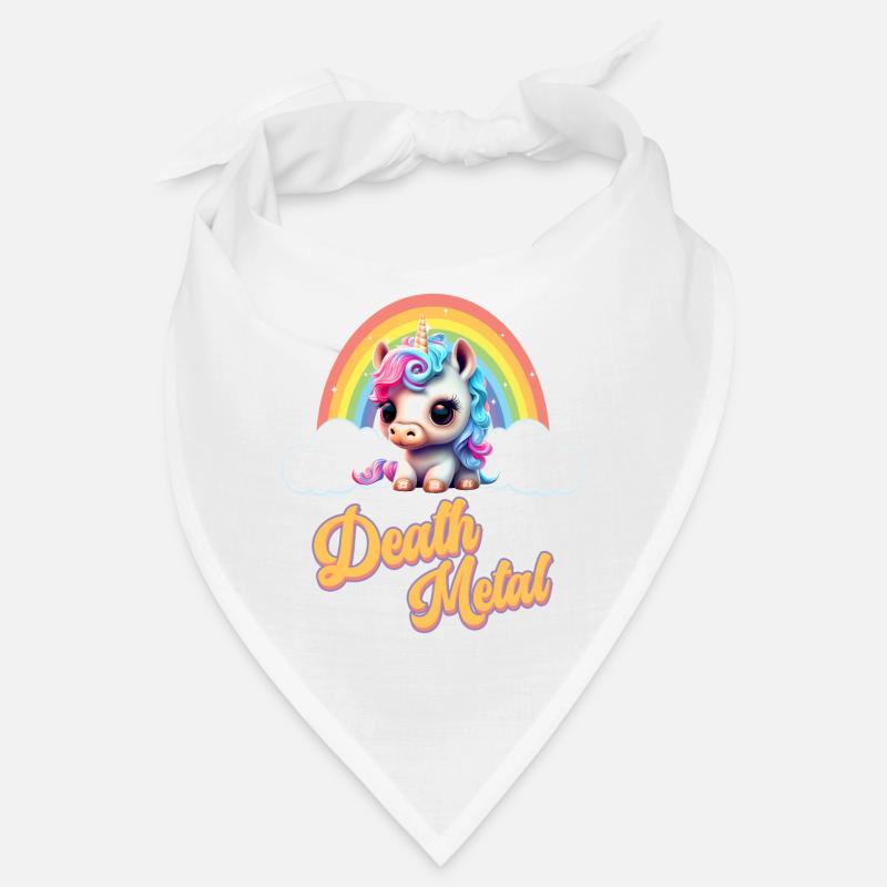 Witziges Einhorn mit Regenbogen und Spruch Bandana