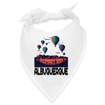 Albuquerque Ballon New Mexico Heißluftballon - Bandana - Weiß - Vorne