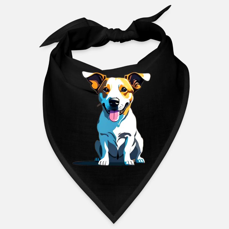 Jack Russel panting Bandana