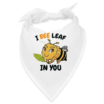 Ich Bienenblatt in dir süße Hummel - Bandana - Weiß - Vorne