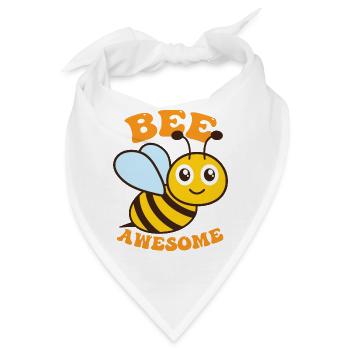 Bee Awesome - Bandana - Weiß - Vorne