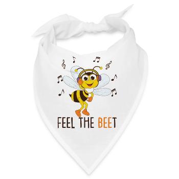 Liebhaber von Musikbienen - Bandana - Weiß - Vorne