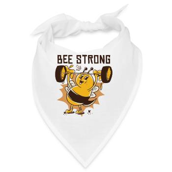 Bienen stark - Bandana - Weiß - Vorne