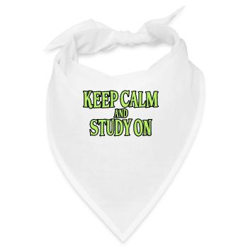 Studieren Spruch - Bandana - Weiß - Vorne