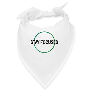 Fokus Lernen Shirt - Bandana - Weiß - Vorne