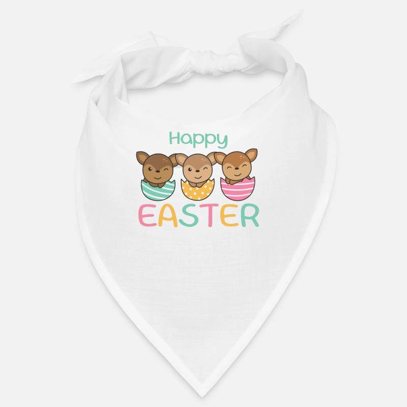 sweet deer at Easter with Easter eggs deer Bandana