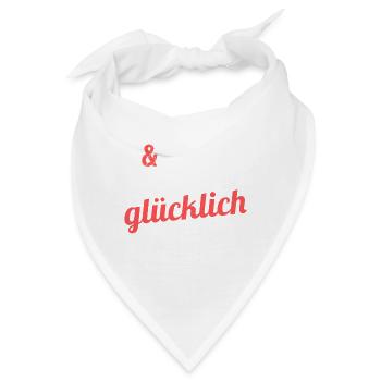 Geschieden und Pleite aber endlich glücklich - Bandana - Weiß - Vorne