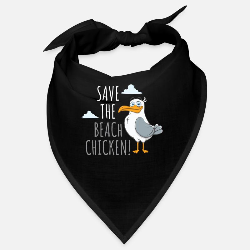 Save The Beach Chicken Möwe Vogel Kinder Bandana
