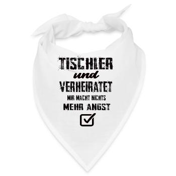 Tischler - Bandana - Weiß - Vorne