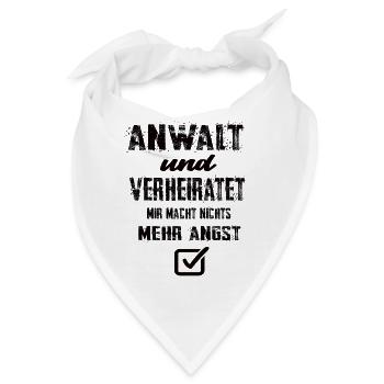 Anwalt - Bandana - Weiß - Vorne
