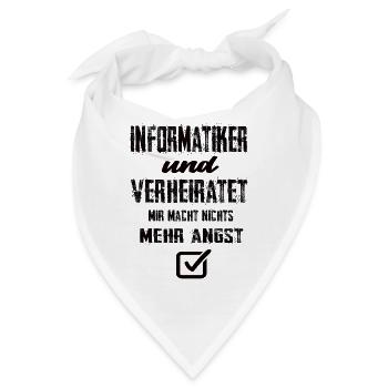 Informatiker - Bandana - Weiß - Vorne