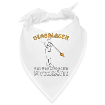 GLASBLÄSER - Bandana - Weiß - Vorne