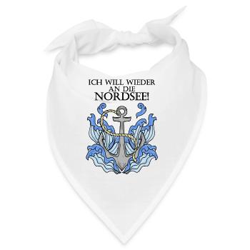 Nordsee - Bandana - Weiß - Vorne