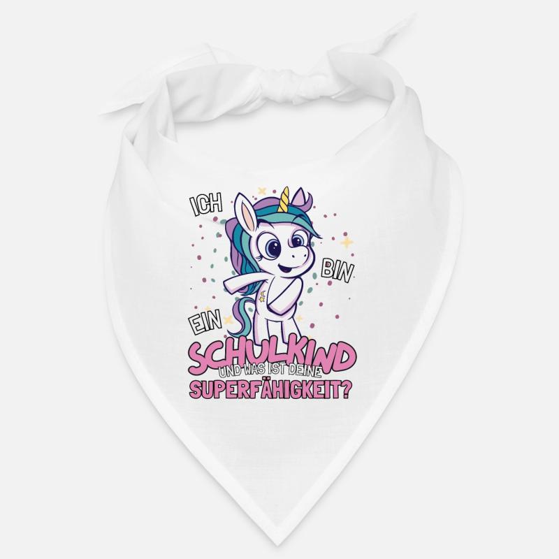 Schulkind Einschulung Mädchen Schulanfang Einhorn Bandana