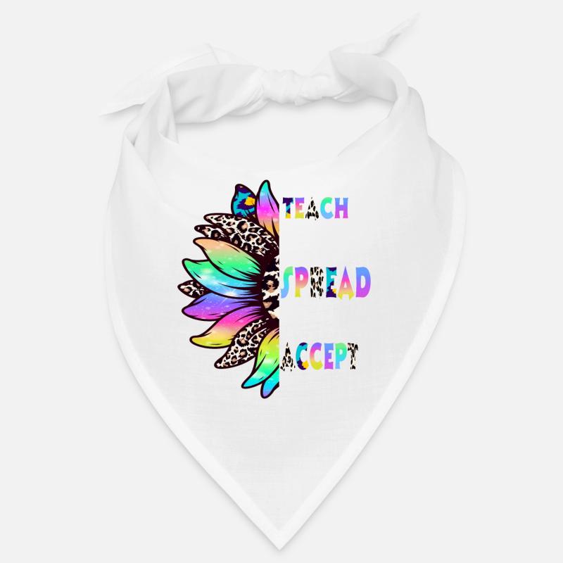 Teach Bravery Spread Kindness Accept Differences Bandana