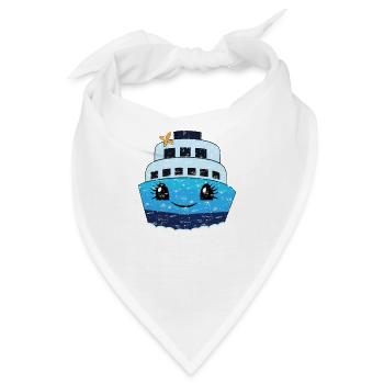 kreuzfahrtschiff Kreuzfahrt Schiffsreise Frauen - Bandana - Weiß - Vorne