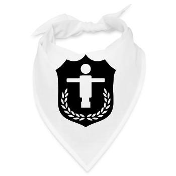 Kicker Wappen - Bandana - Weiß - Vorne