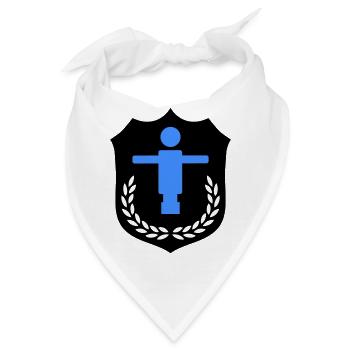 kicker wappen - Bandana - Weiß - Vorne