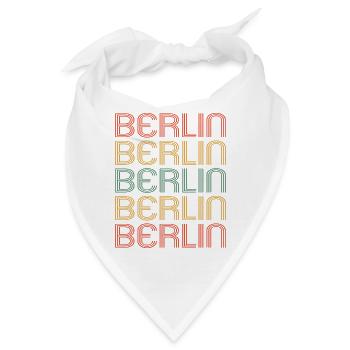 Berlin Berlinerin Berliner Stadt Berlin - Bandana - Weiß - Vorne