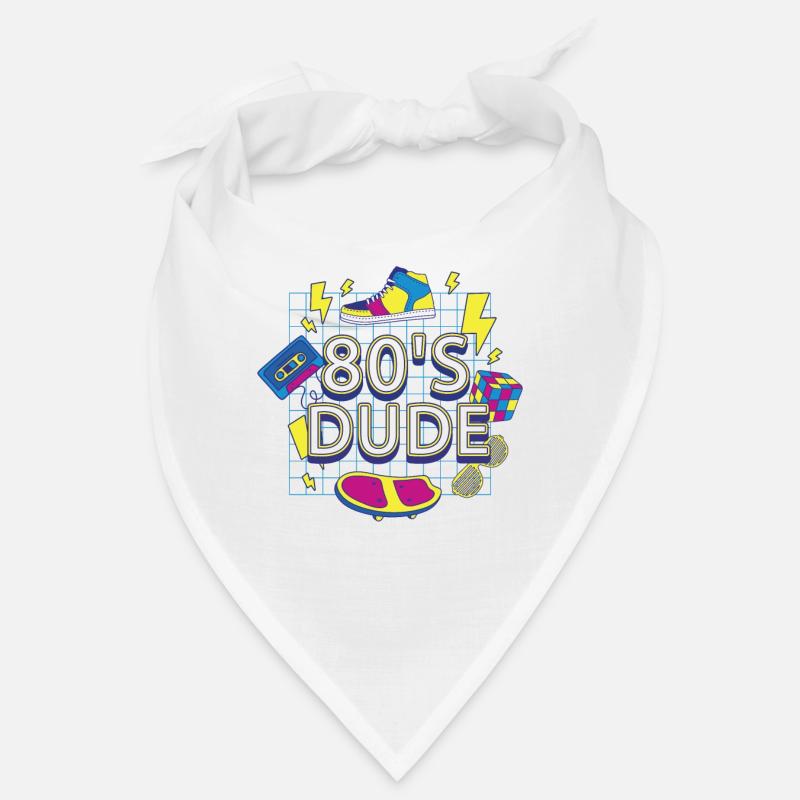 80's Dude Eighties Man - Bandana - white