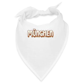 Münchnerin Münchner München - Bandana - Weiß - Vorne