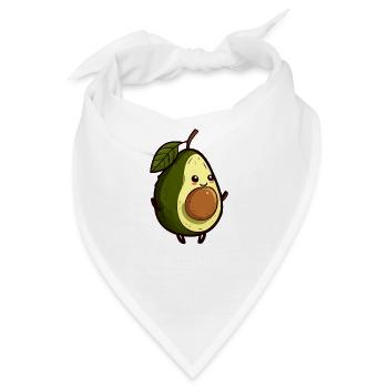Avocado - Bandana - Weiß - Vorne