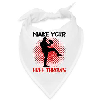 Make Your Free Throws 3 - Bandana - Weiß - Vorne