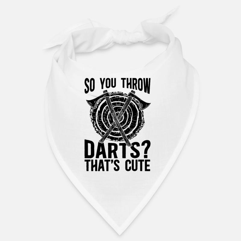 Donc, vous lancez des fléchettes Hachette Lancer Lancer Hache Lanceur Bandana