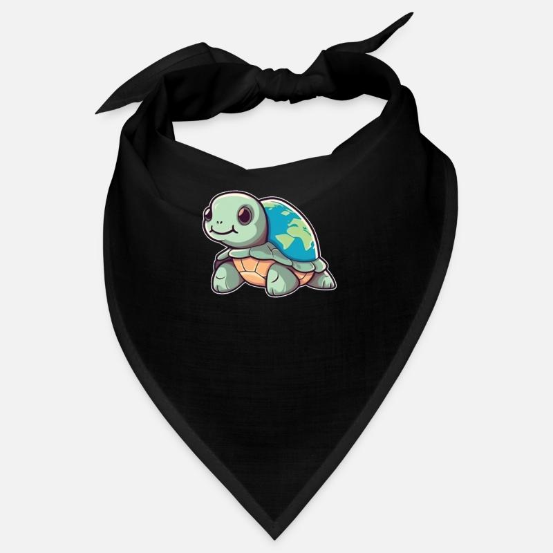 Schildkröte mit Erde Umweltschutz Welt Erde Tag Bandana
