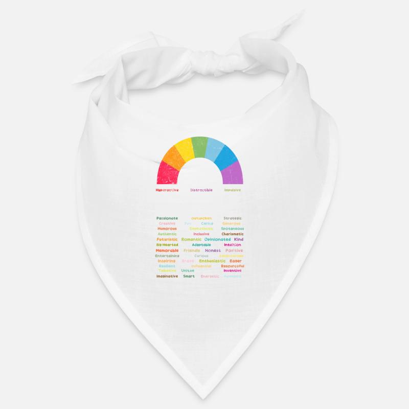 TDAH - Bandana - blanc