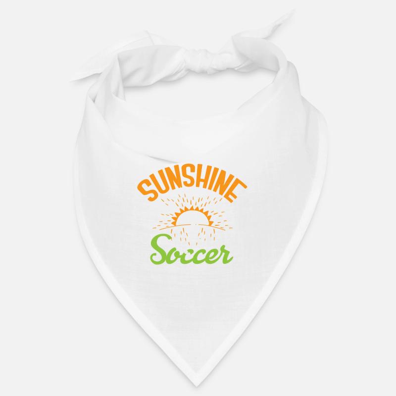 Fußball Nur Ein Mädchen, Das Den Sonnenschein Bandana