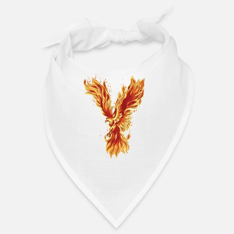 Phönix Vogel Fabelwesen - Bandana - Weiß