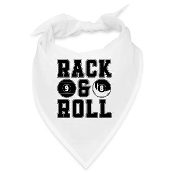 Rack & Roll Cue Sports Billiard Ball Pool Player - Bandana - Weiß - Vorne