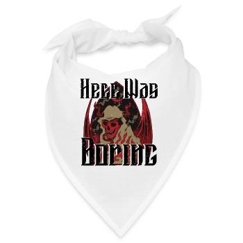 Satan Beelzebub Teufel Gothic Pentagram Mystisch - Bandana - Weiß - Vorne
