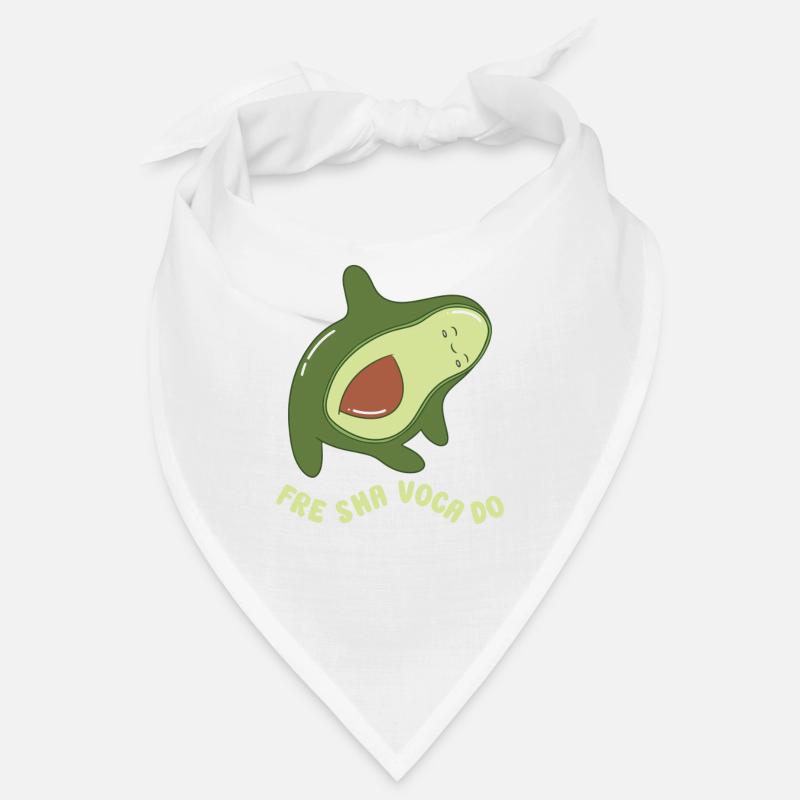 funny Avocado avocado pun avocado lover - Bandana - Weiß