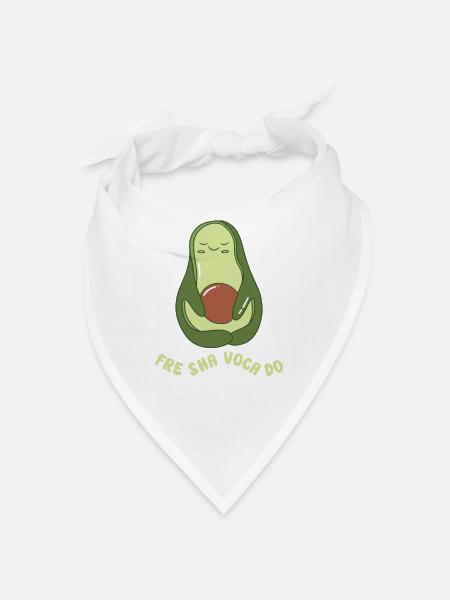 funny Avocado avocado pun avocado lover - Bandana - Weiß
