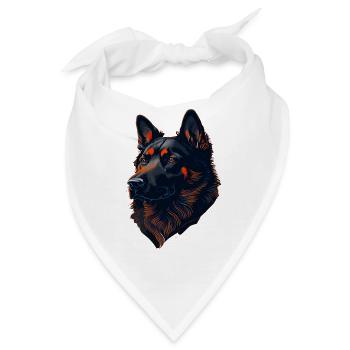 HUNDE DESIGN I HUNDELIEBHABER - Bandana - Weiß - Vorne